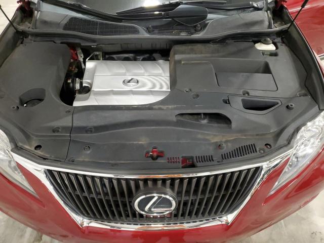 2T2ZK1BA2AC018130 - 2010 LEXUS RX 350 RED photo 12