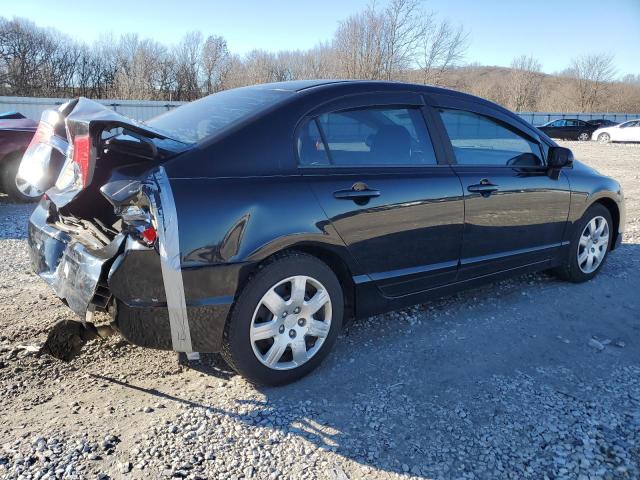 19XFA16559E032916 - 2009 HONDA CIVIC LX BLACK photo 3