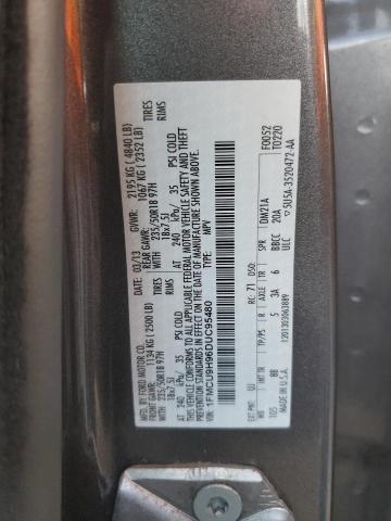 1FMCU9H96DUC95480 - 2013 FORD ESCAPE SEL 灰色 照片 12