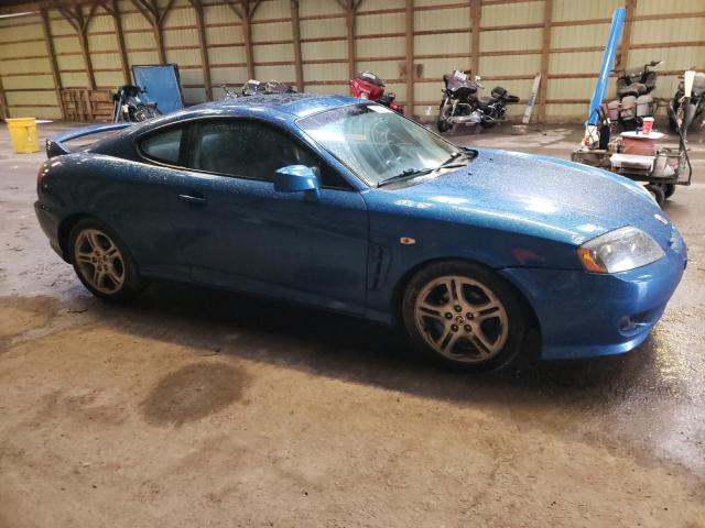 KMHHN65F96U188356 - 2006 HYUNDAI TIBURON GT BLUE photo 4