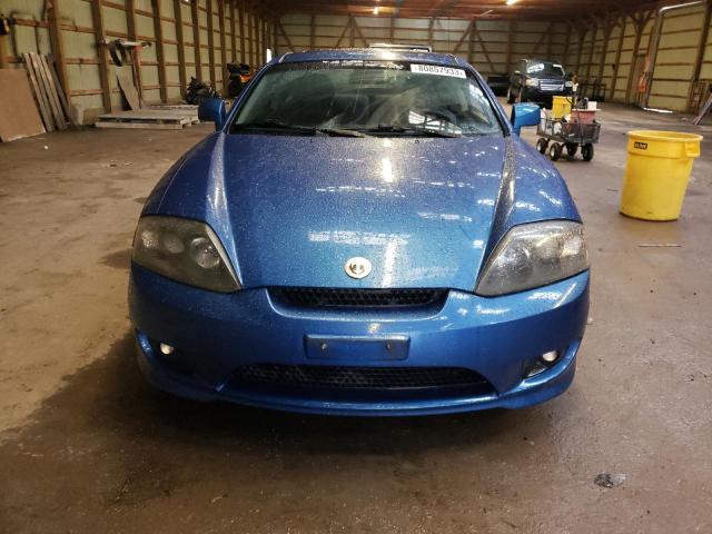 KMHHN65F96U188356 - 2006 HYUNDAI TIBURON GT BLUE photo 5