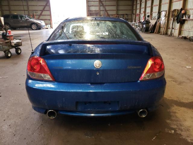 KMHHN65F96U188356 - 2006 HYUNDAI TIBURON GT BLUE photo 6