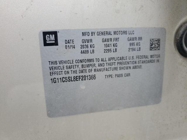 1G11C5SL8EF201366 - 2014 CHEVROLET MALIBU 1LT Қоңыр фото 12