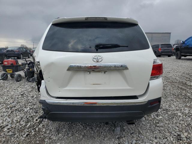 5TDDK3EH6DS258103 - 2013 TOYOTA HIGHLANDER LIMITED WHITE photo 6