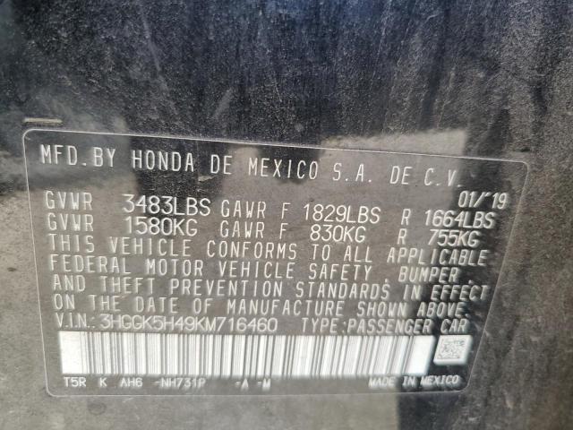 3HGGK5H49KM716460 - 2019 HONDA FIT LX Qara foto 12