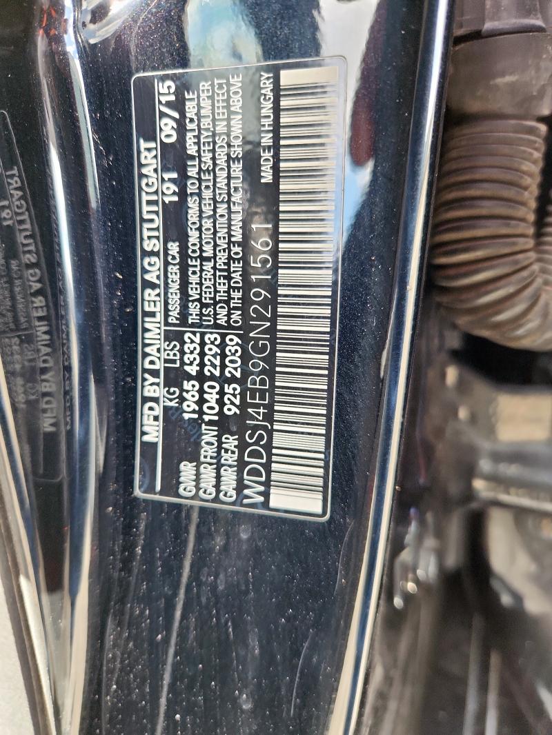 WDDSJ4EB9GN291561 - 2016 MERCEDES-BENZ CLA 250 BLACK photo 12