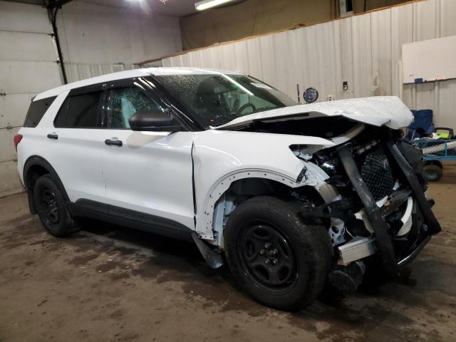 1FM5K8AB3MGA06415 - 2021 FORD EXPLORER POLICE INTERCEPTOR Weiß Foto 4