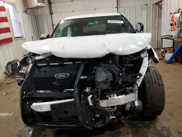 1FM5K8AB3MGA06415 - 2021 FORD EXPLORER POLICE INTERCEPTOR WHITE photo 5