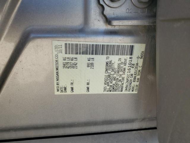 1N4AL2AP5CC161018 - 2012 NISSAN ALTIMA BASE Beige Foto 12