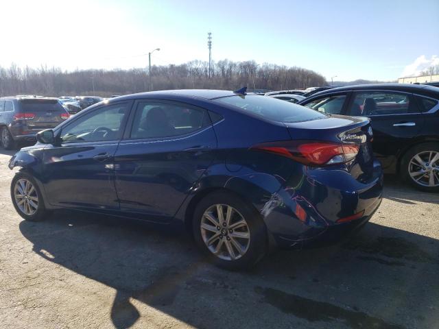 5NPDH4AE4FH635018 - 2015 HYUNDAI ELANTRA SE BLUE photo 2