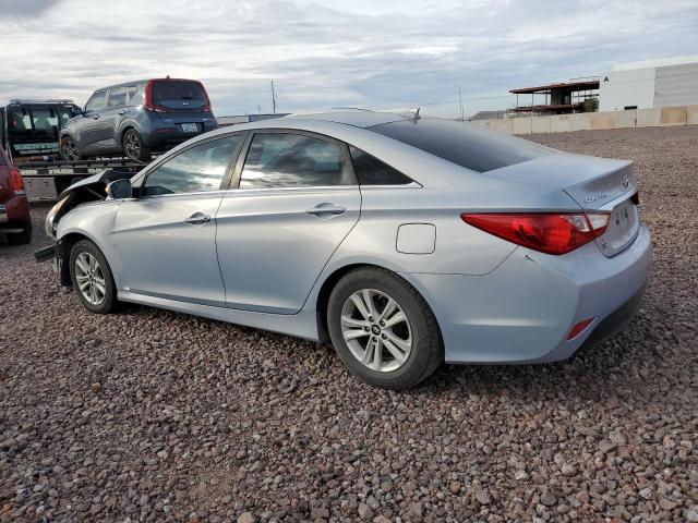 5NPEB4AC0EH868106 - 2014 HYUNDAI SONATA GLS BLUE photo 2