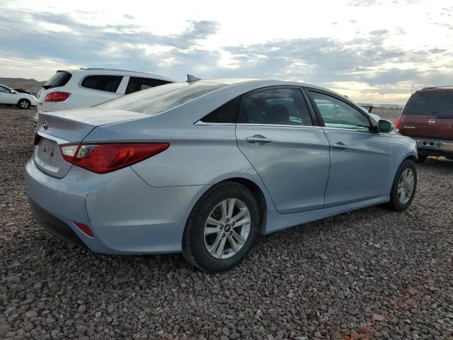 5NPEB4AC0EH868106 - 2014 HYUNDAI SONATA GLS BLUE photo 3