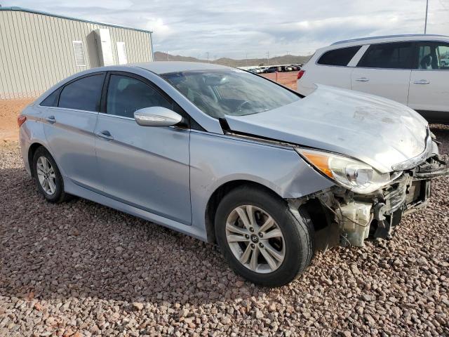 5NPEB4AC0EH868106 - 2014 HYUNDAI SONATA GLS BLUE photo 4