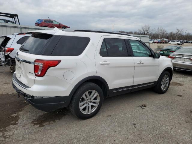 1FM5K8D86JGC45078 - 2018 FORD EXPLORER XLT WHITE photo 3