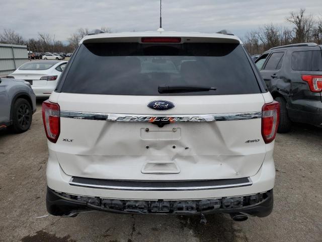 1FM5K8D86JGC45078 - 2018 FORD EXPLORER XLT WHITE photo 6