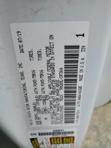 5TFRX5GN3KX159283 - 2019 TOYOTA TACOMA ACCESS CAB Beyaz fotoğraf 13