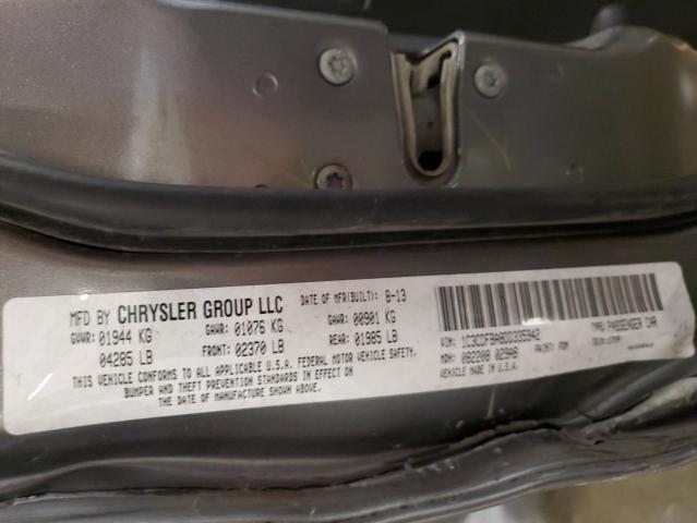 1C3CDFBA8DD335942 - 2013 DODGE DART SXT GRAY photo 12