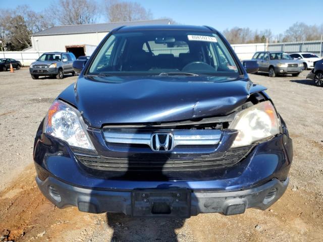 JHLRE48787C047113 - 2007 HONDA CR-V EXL BLUE photo 5