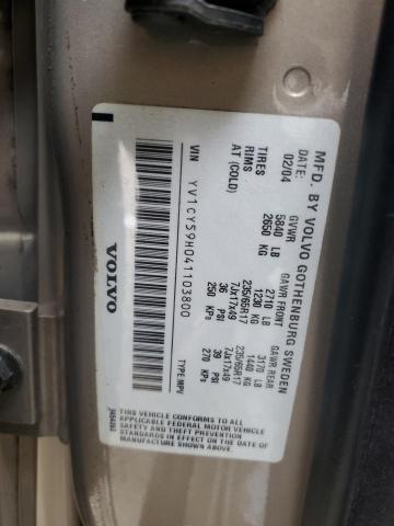 YV1CY59H041103800 - 2004 VOLVO XC90 TAN photo 13