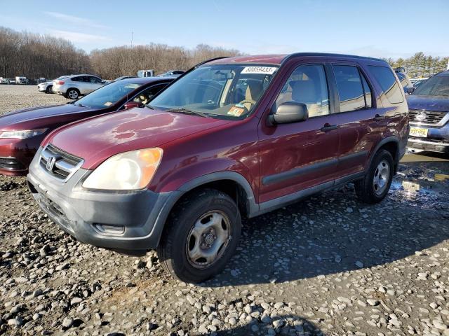 JHLRD78404C030229 - 2004 HONDA CR-V LX RED photo 1