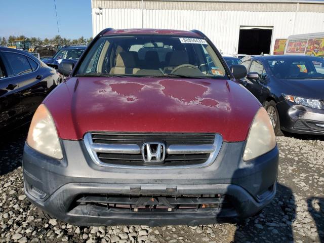 JHLRD78404C030229 - 2004 HONDA CR-V LX RED photo 5