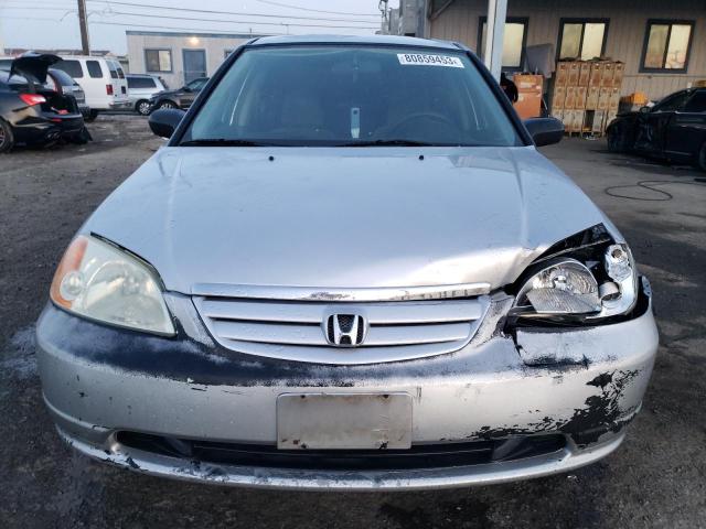 1HGES16502L062039 - 2002 HONDA CIVIC LX SILVER photo 5