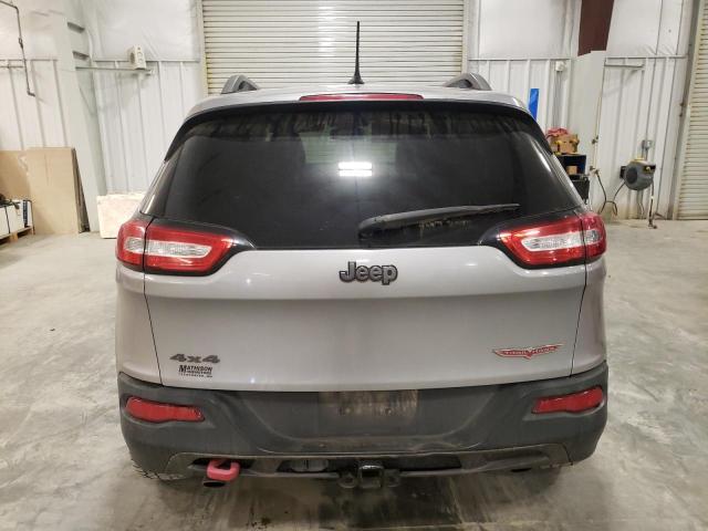 1C4PJMBS1EW128690 - 2014 JEEP CHEROKEE TRAILHAWK SILVER photo 6