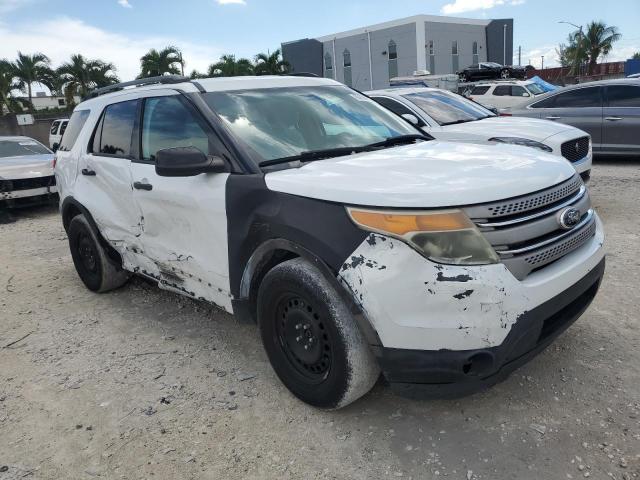 1FM5K7B81DGA61569 - 2013 FORD EXPLORER WHITE photo 4