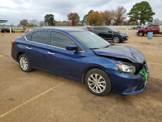 3N1AB7AP8HY304765 - 2017 NISSAN SENTRA S BLUE photo 4