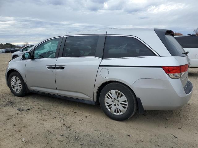 5FNRL5H2XEB121628 - 2014 HONDA ODYSSEY LX SILVER photo 2