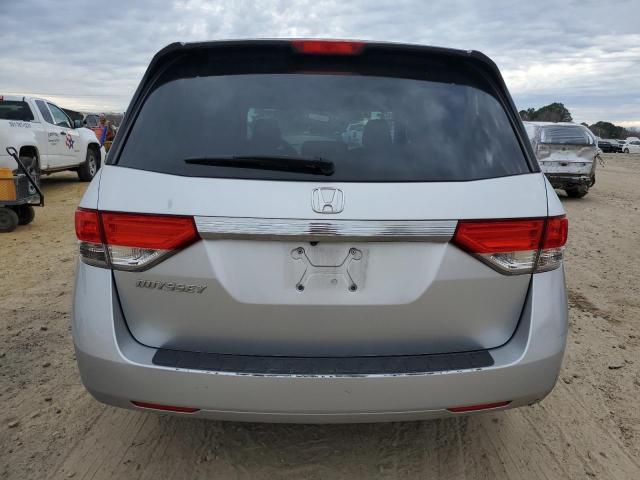 5FNRL5H2XEB121628 - 2014 HONDA ODYSSEY LX SILVER photo 6