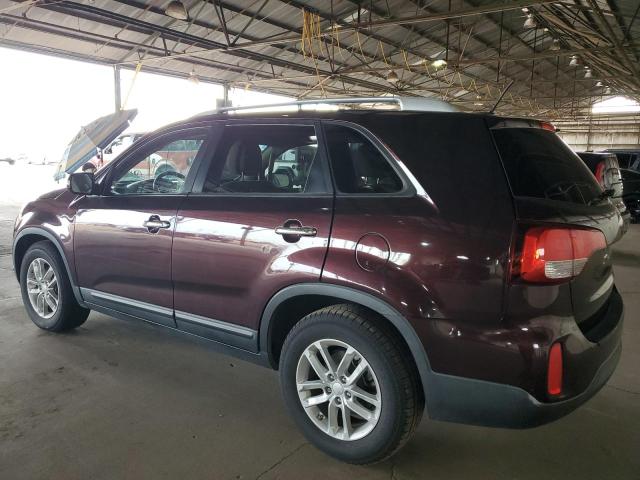 5XYKT4A78EG494998 - 2014 KIA SORENTO LX BURGUNDY photo 2