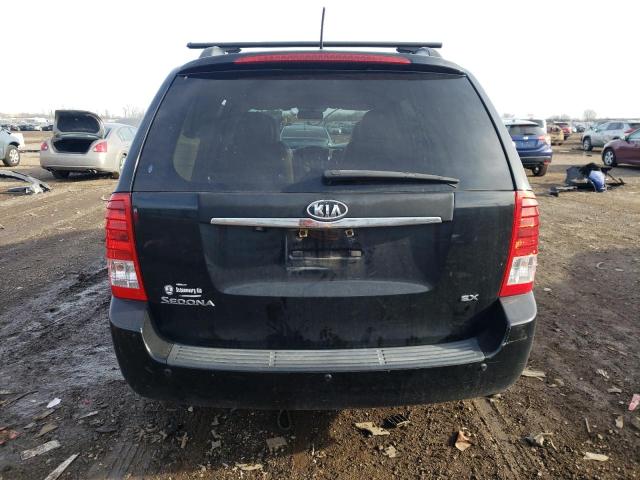 KNDMH4C70C6483937 - 2012 KIA SEDONA EX BLACK photo 6