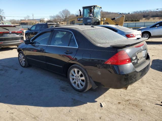 1HGCM66557A089805 - 2007 HONDA ACCORD EX BLACK photo 2