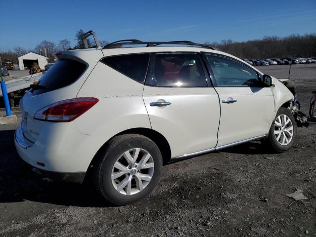 JN8AZ1MW4BW180814 - 2011 NISSAN MURANO S WHITE photo 3