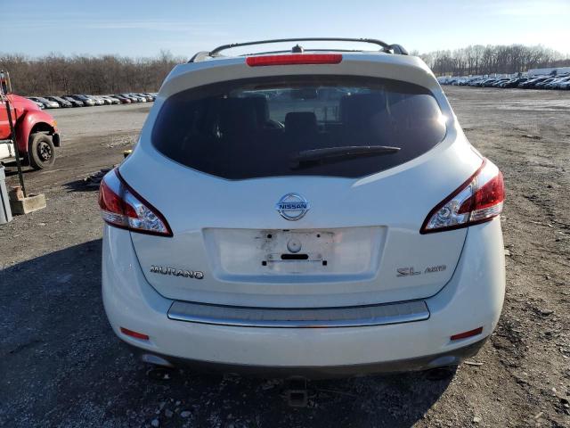 JN8AZ1MW4BW180814 - 2011 NISSAN MURANO S WHITE photo 6