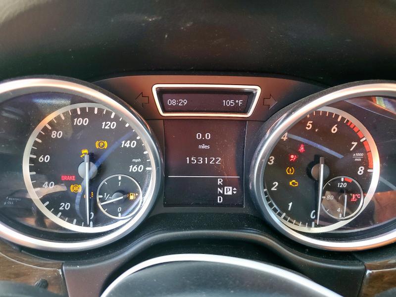 4JGDA5HB5CA017128 - 2012 MERCEDES-BENZ ML 350 4MATIC BLACK photo 9