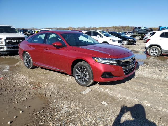 1HGCV1F54MA061554 - 2021 HONDA ACCORD EXL RED photo 4