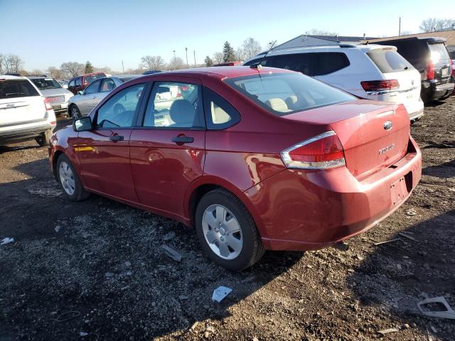 1FAHP3EN6AW278250 - 2010 FORD FOCUS S RED photo 2