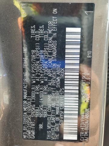 5TFRY5F12BX112175 - 2011 TOYOTA TUNDRA DOUBLE CAB SR5 BROWN photo 12