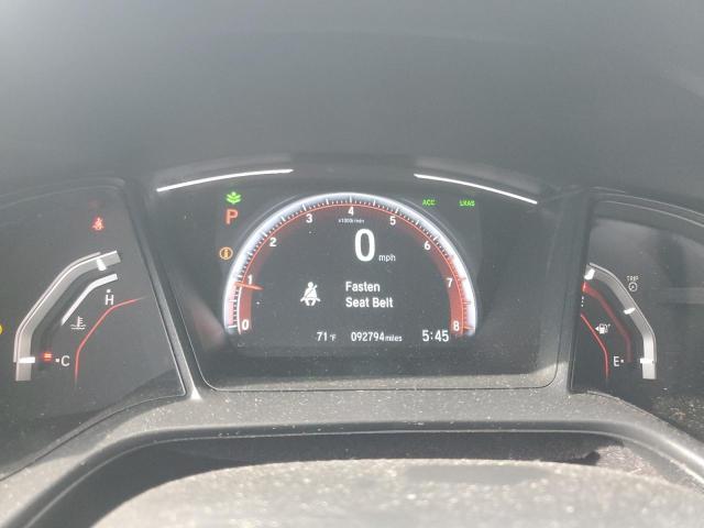 SHHFK7H46KU405125 - 2019 HONDA CIVIC SPORT Արծաթագույն լուսանկար 9