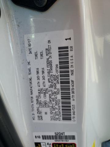 5TFSZ5AN7HX079322 - 2017 TOYOTA TACOMA ACCESS CAB Білий фото 12