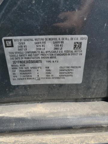 3GYFNDE3XDS604878 - 2013 CADILLAC SRX PERFORMANCE COLLECTION GRAY photo 13