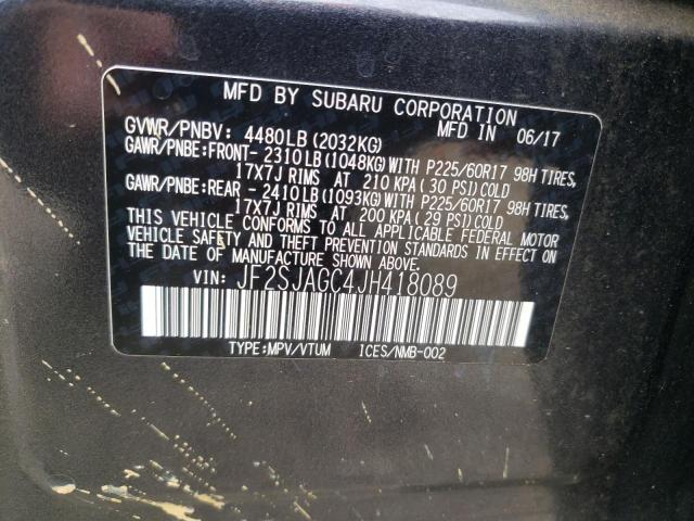 JF2SJAGC4JH418089 - 2018 SUBARU FORESTER 2.5I PREMIUM Boz foto 13