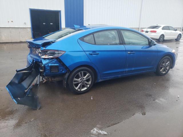 KMHD84LF8JU656874 - 2018 HYUNDAI ELANTRA SEL BLUE photo 3