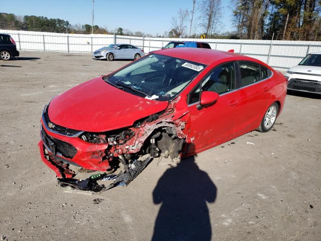 1G1BE5SM7H7267977 - 2017 CHEVROLET CRUZE LT RED photo 1