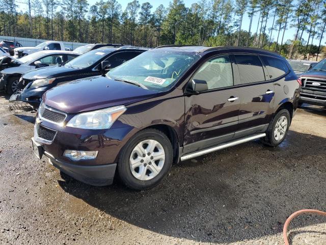 1GNER13DX9S154885 - 2009 CHEVROLET TRAVERSE LS BURGUNDY photo 1