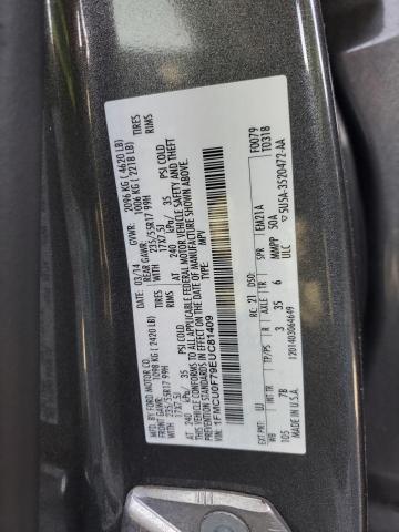 1FMCU0F79EUC81409 - 2014 FORD ESCAPE S GRAY photo 13