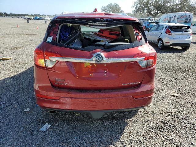 LRBFXBSA7HD008378 - 2017 BUICK ENVISION ESSENCE Կարմիր լուսանկար 6