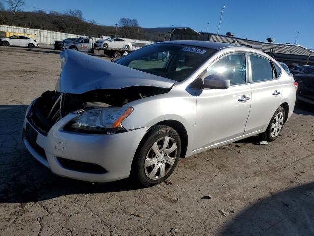 3N1AB7AP2FY349763 - 2015 NISSAN SENTRA S SILVER photo 1